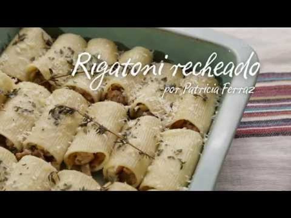 Prato do dia | Rigatoni recheado