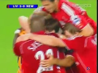 Xabi Alonso Great Goal from Own Half Liverpool v Newcastle