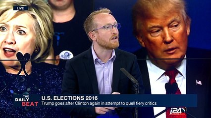 Trump goes after Clinton again in attempt to quell fiery critics
