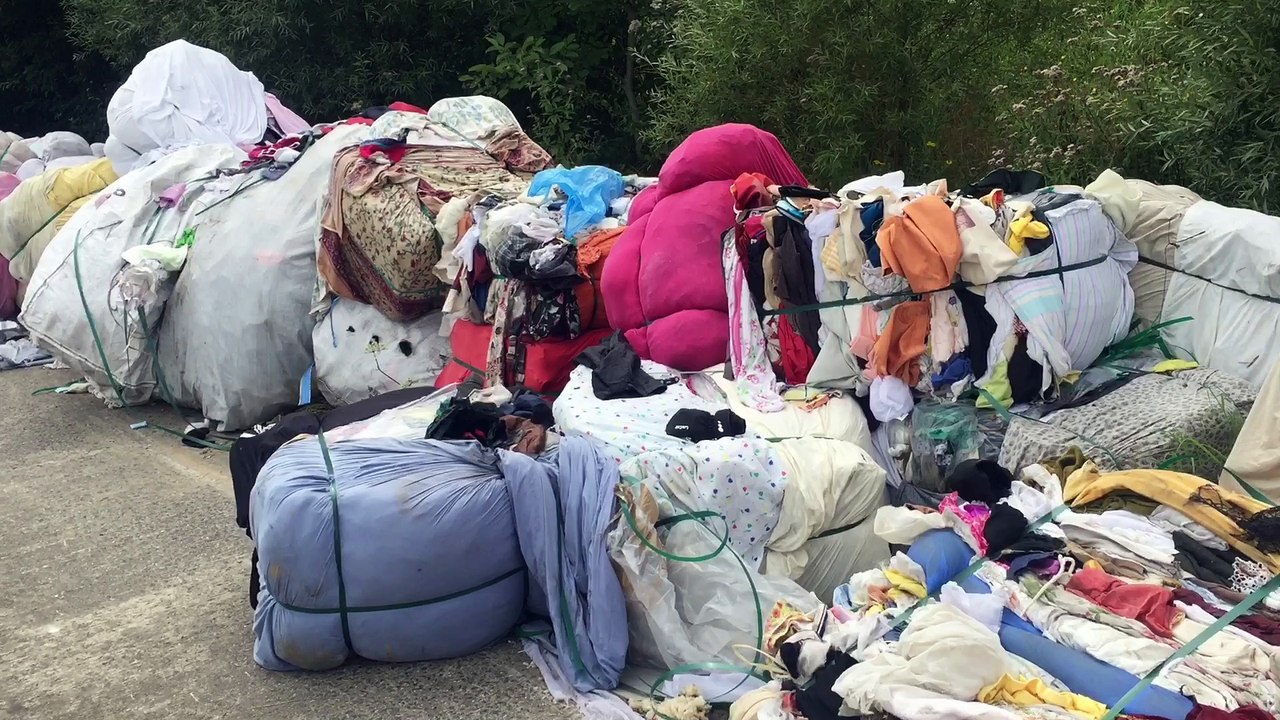 Dépôt sauvage à Dottignies