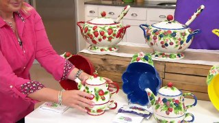 Temp-tations Figural Fruit Tea for One Set on QVC