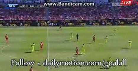 Adam Lallana Incredible MISS - Mainz 0-0 Liverpool 07.08.2016