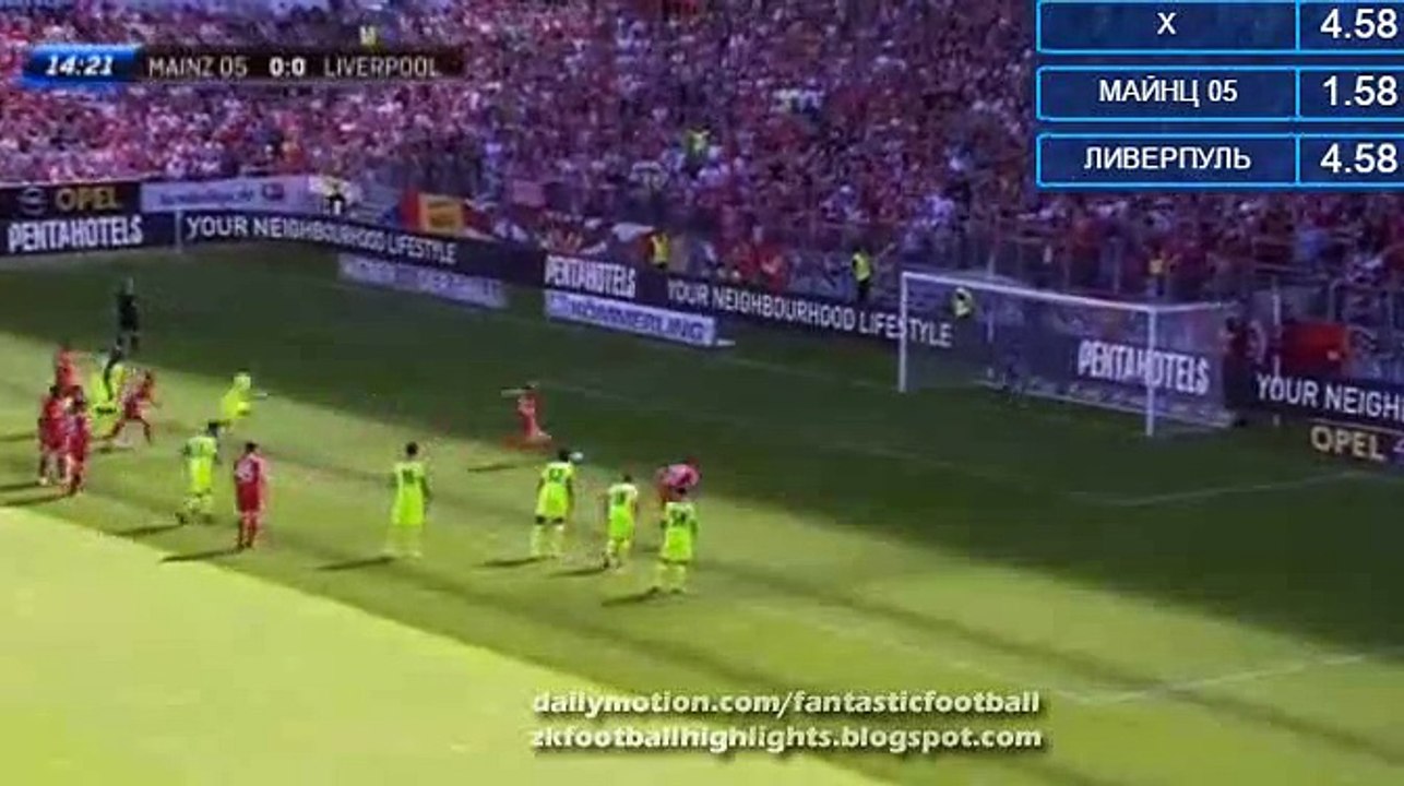 Daniel Brosinski Goal HD - Mainz 1-0 Liverpool 07.08.2016 HD