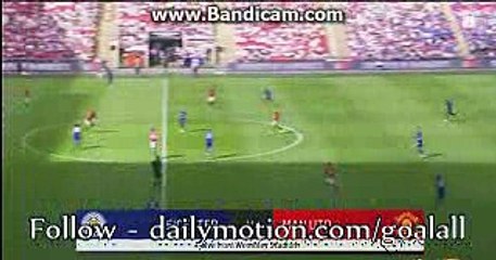 Jamie Vardy 1st BIG Chance - Leicester vs Manchester United 07.08.2016