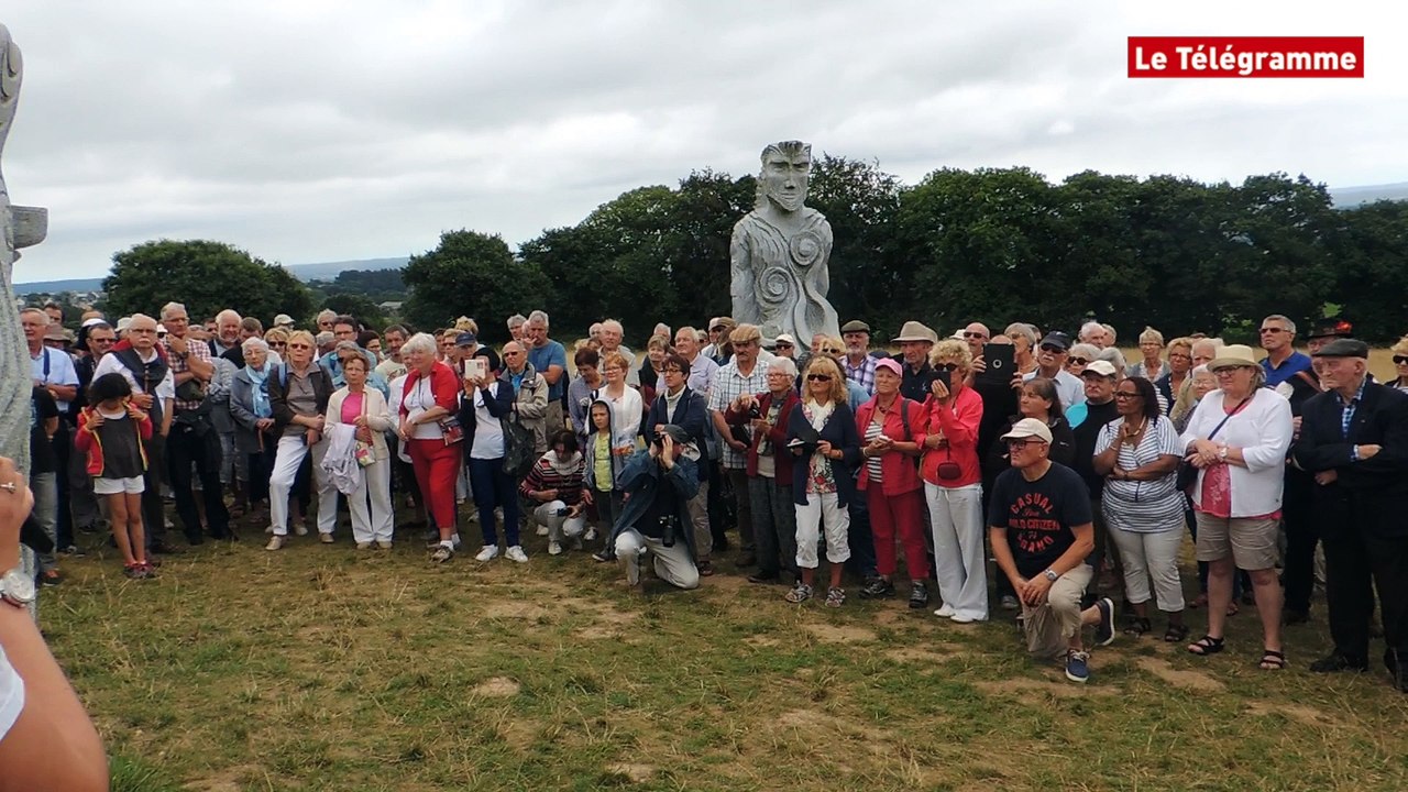 Carnouët (22).Vallée des Saints : treize nouvelles statues inaugurées