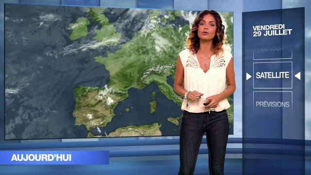 LA METEO et LA METEO DES PLAGES de LAURENCE ROUSTANDJEE le 2016 07 27 sur M6