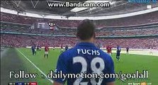 Robert Huth Big Chance - Leicester vs Manchester United - Community Shield