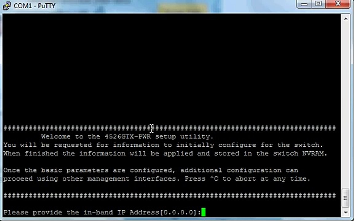 Avaya ERS 4000 5000 3500 2500 (Reset the Switch to Factory Default)