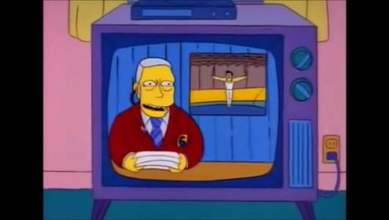 Terrible fractura de Samir Ait Said versión Los Simpson