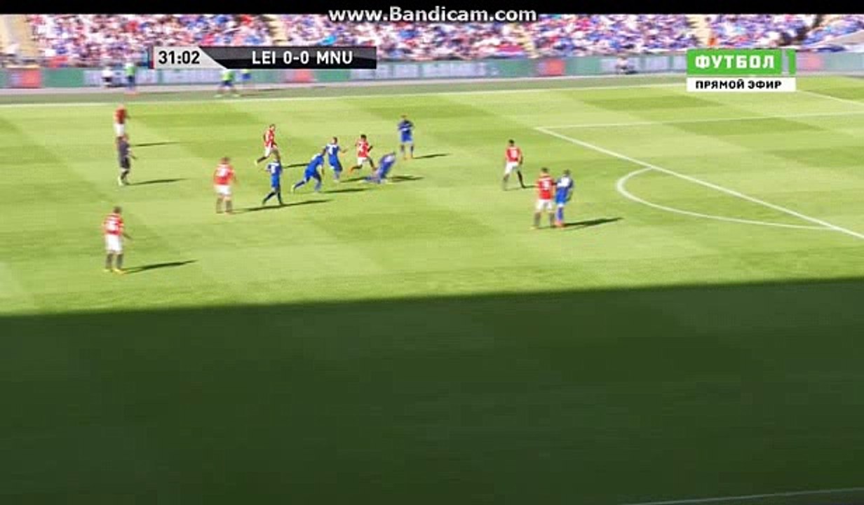 Jese Lingard Goal Manchester United 1 : 0 Leicester city 07-08-2016