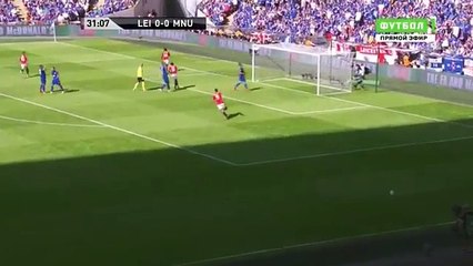 0-1 Jesse Lingard Fantastic Goal HD - Leicester City vs Manchester United - FA Community Shield - 07/08/2016