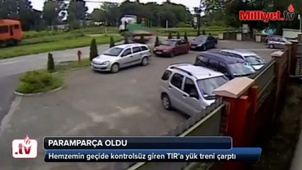 Tren TIR’ı böyle biçti