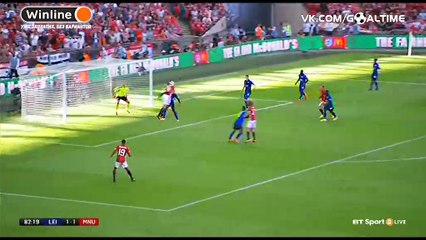 Zlatan Ibrahimovic Goal - Leicester 1-2 Manchester United - 07-08-2016