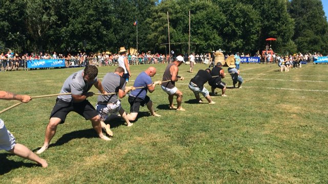 Concours de gros bras au festival de la force