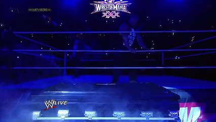 Undertaker rises from a coffin to attack Brock Lesnar- Raw, March 24, 2014[by LikeTV]