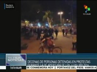 Brasil: reprimen protestas contra Temer en el marco de los JORío2016