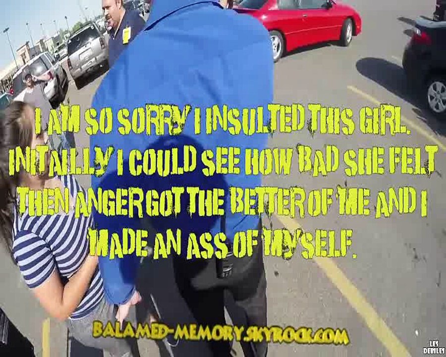 Un automobiliste énervé se fait calmer par un motard