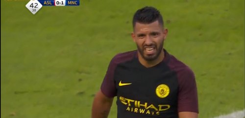 0-1 Sergio Aguero Goal - Arsenal 0-1 Manchester City - 07-08-2016