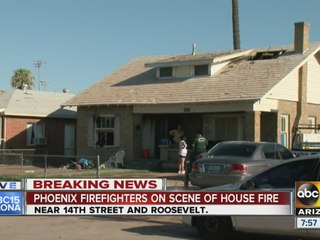 Boy checked out at hospital after Phoenix house fire