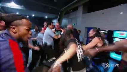 The brawl between Brock Lesnar and The Undertaker spills backstage- Raw, July 20, 2015[by ShareTV]