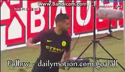 0-1 Serigo Kun Aguero Great Goal HD - Arsenal vs. Manchester City - 07/08/2016