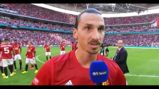 Zlatan Ibrahimovic Community Shield Post Match Interview Full