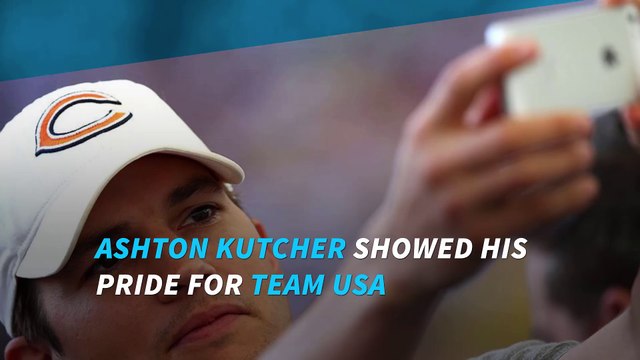 Ashton Kutcher and Mila Kunis support USA during Rio Olympics in style