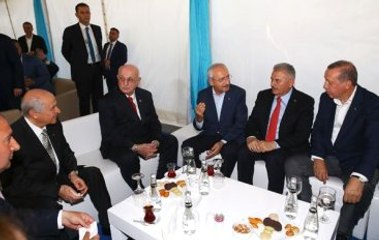 Yenikapı'daki Miting Öncesinde Liderlerden Tarihi Fotoğraf