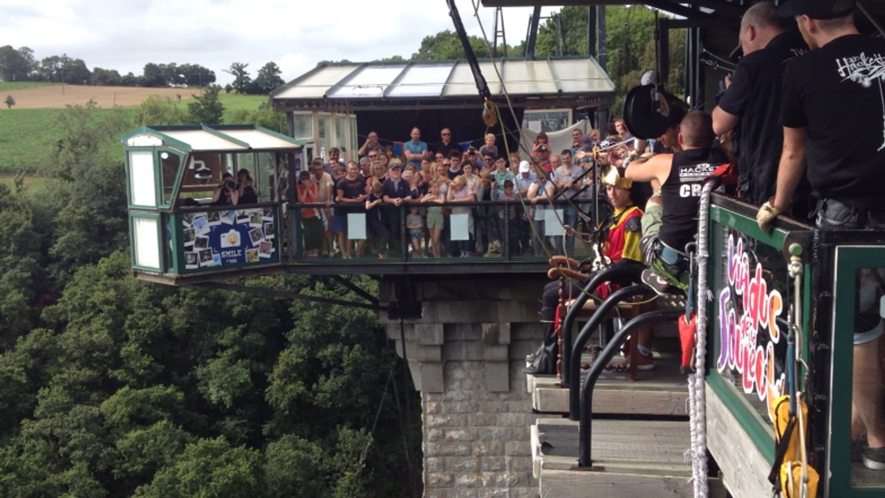 Les sauts délires au viaduc de la Souleuvre