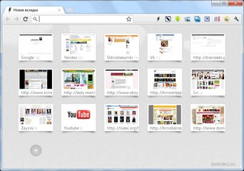 Расширение Speed Dial 2 ru для Google Chrome