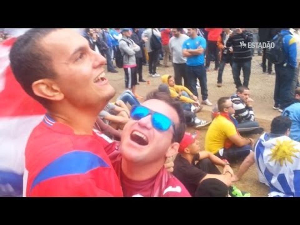 Torcedores da Costa Rica fazem a festa em SP