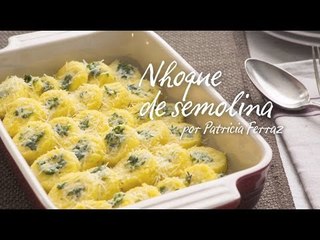 Prato do dia | Nhoque de semolina
