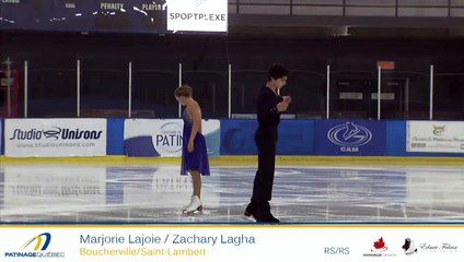 Marjorie Lajoie / Zachary Lagha 2016 Championnats québécois d'été - FD