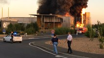 L'usine Biopole ravagée par les flammes
