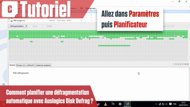 Comment planifier une défragmentation automatique avec Auslogics Disk Defrag Free ?