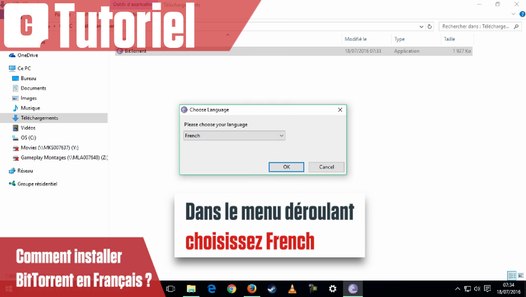 Comment mettre BitTorrent en Français ?  Vidéo Dailymotion