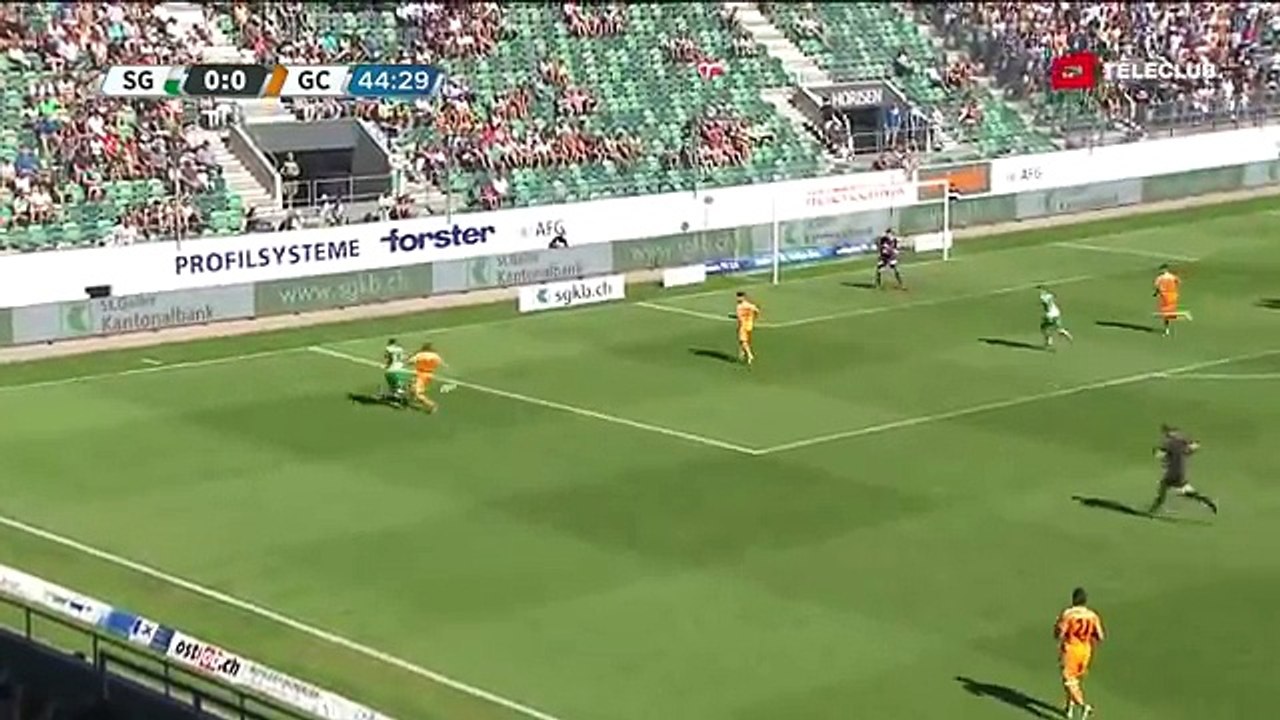 Sankt Gallen 2:0 Grasshoppers (Swiss Super League 3. Runde 2016/2017 7.August 2016)