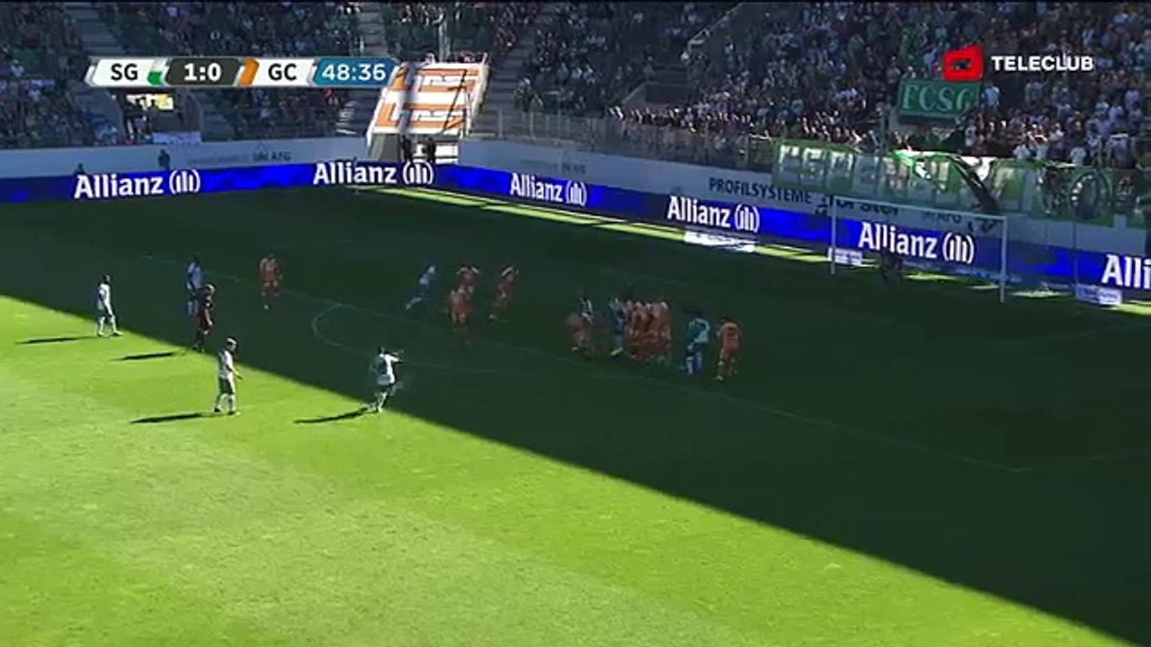 Sankt Gallen 2:0 Grasshoppers (Swiss Super League 3. Runde 2016/2017 7.August 2016)