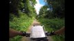 Mid-Somerset Bike Ride: into Ilminster on the old railway line, off-road, July 2016