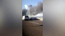 Automóvel incendeia se na Ponte Vasco da Gama