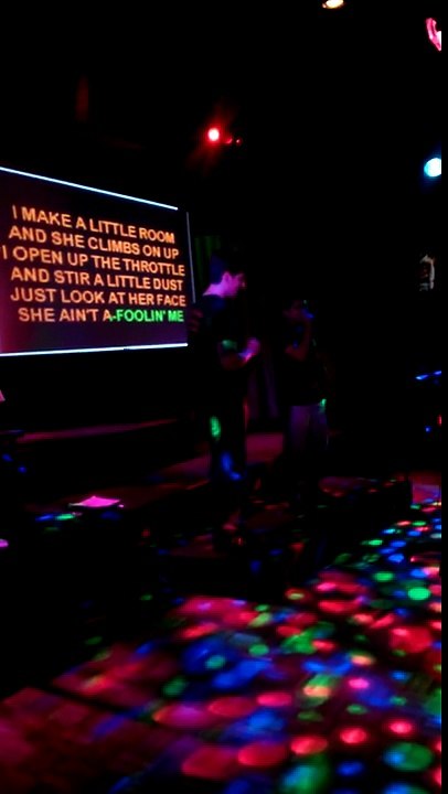 Post Time Karaoke fun with Dane and Tyler.