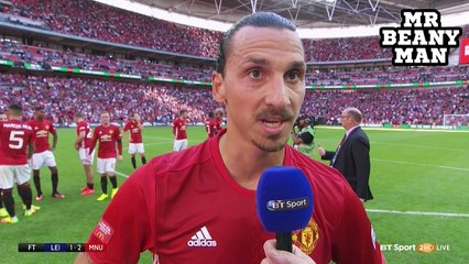 Leicester 1-2 Manchester United - Zlatan Ibrahimovic Post Match Interview - The