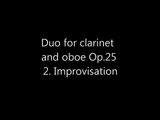 Bauer: Duo for Clarinet and Oboe Op. 25 II. Improvisation