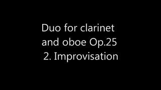 Bauer: Duo for Clarinet and Oboe Op. 25 II. Improvisation