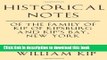 Ebook Historical Notes of the Family of Kip of Kipsburg and Kip s Bay, New York Free Online