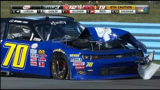 Derrike Cope Huge Explosion NASCAR Watkins Glen 2016