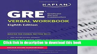 Ebook GRE Verbal Workbook Free Online