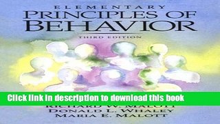 [PDF] Elementary Principles of Behavior Full Online