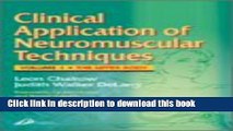 Ebook Clinical Applications of Neuromuscular Techniques: The Upper Body, Volume 1 Free Online