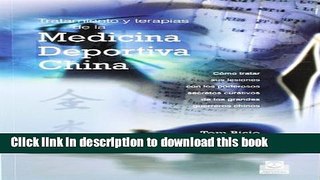 Books Tratamiento Y Terapias De La Medicina Deportiva China/ Treatment And Therapies Of The